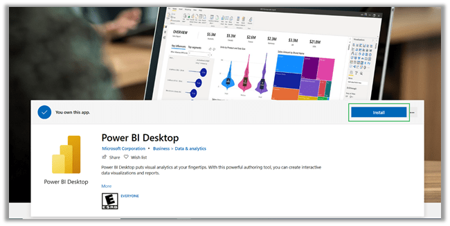 Install Power BI