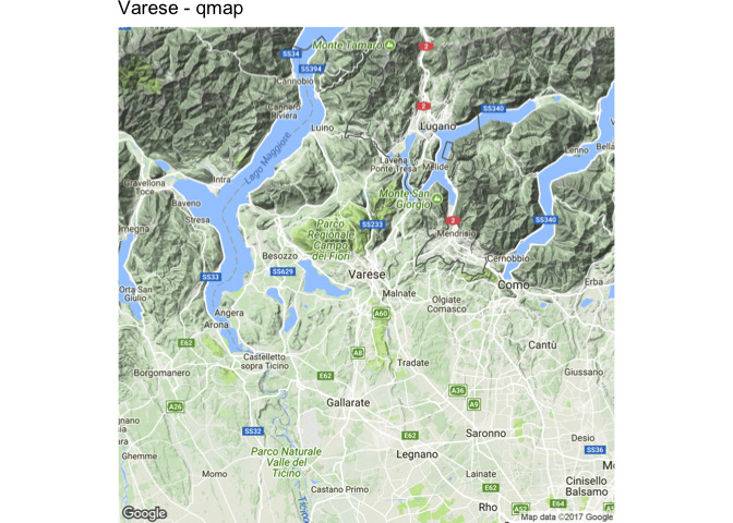 Google map - data