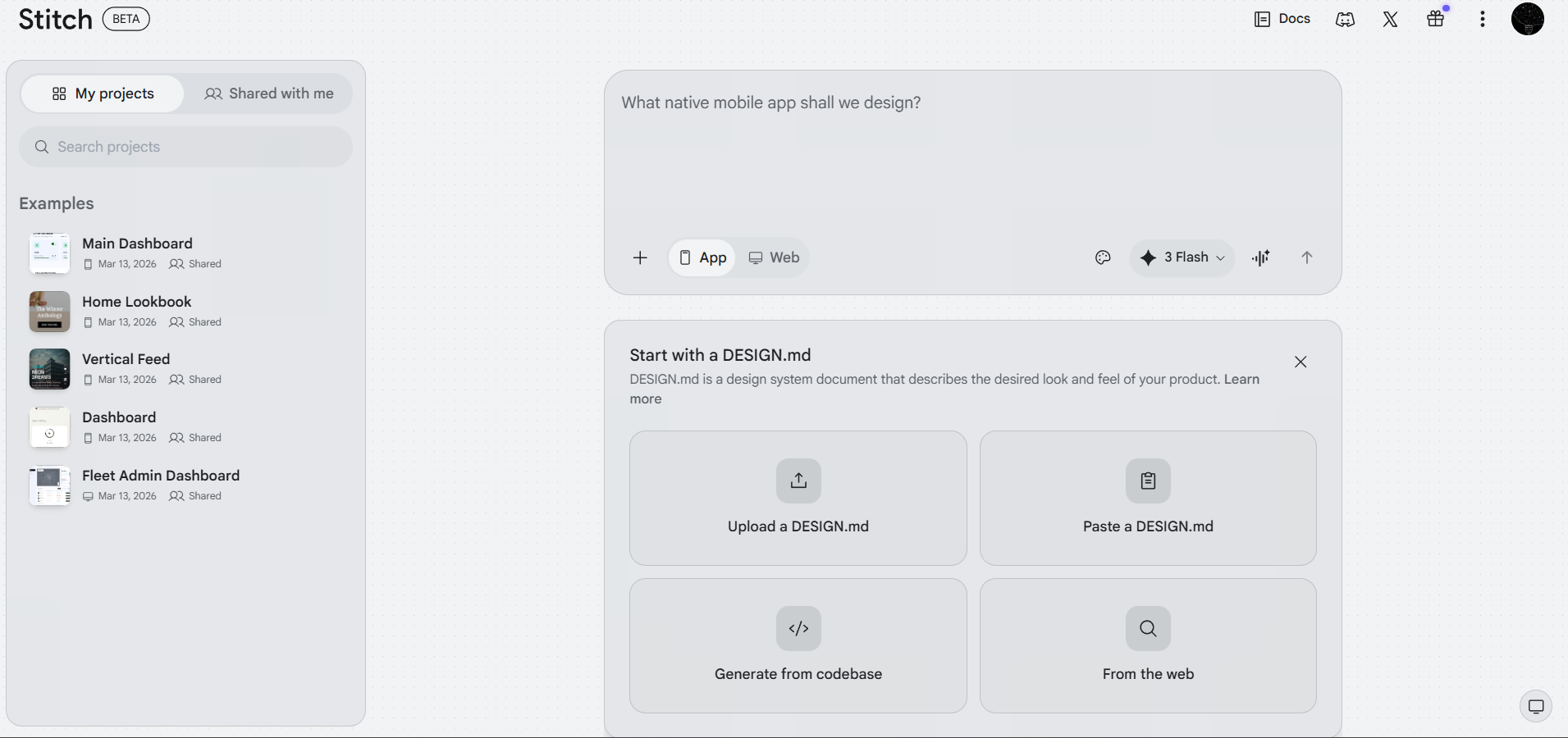 Google Stitch - Setting Up DESIGN.md