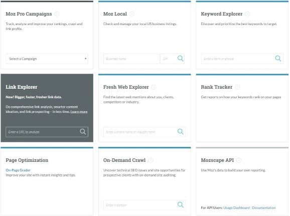 Moz Pro Services