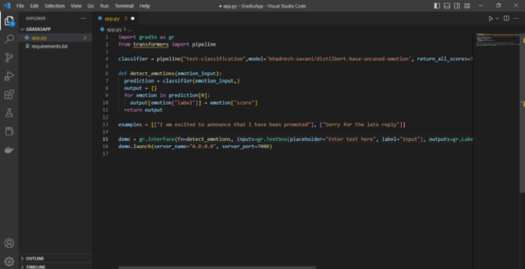 Step 4: Launch Visual Studio Code and open the folder. 