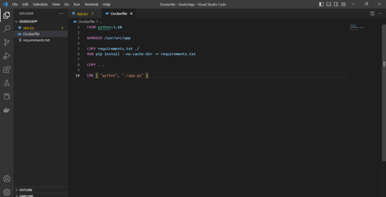 STEP 6: Create a Dockerfile 