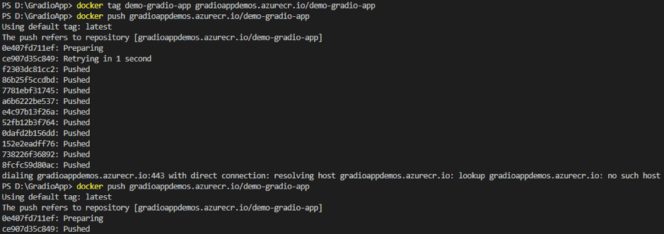 Web App for Gradio Step 8C
